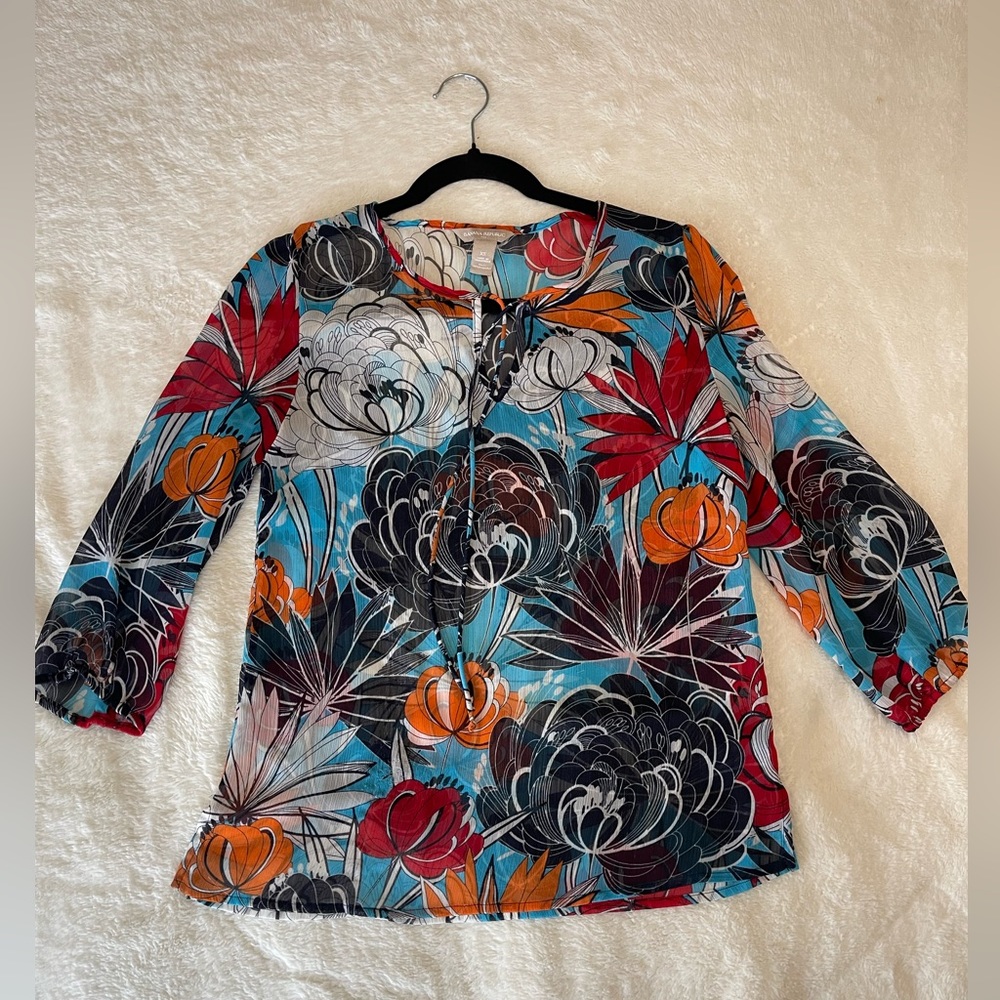 Banana Republic silk chiffon top